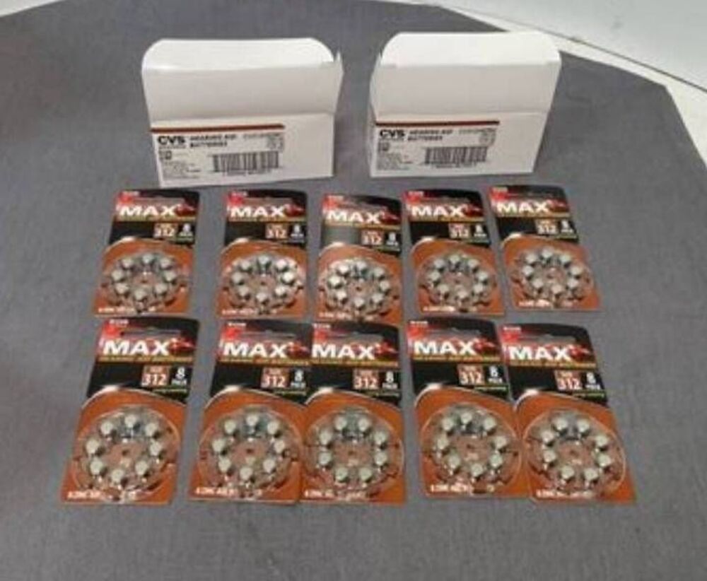 Powermax MAX Size 312 Hearing Aid Batteries Lot of 50 – 10 Packs of 5 New Sealed